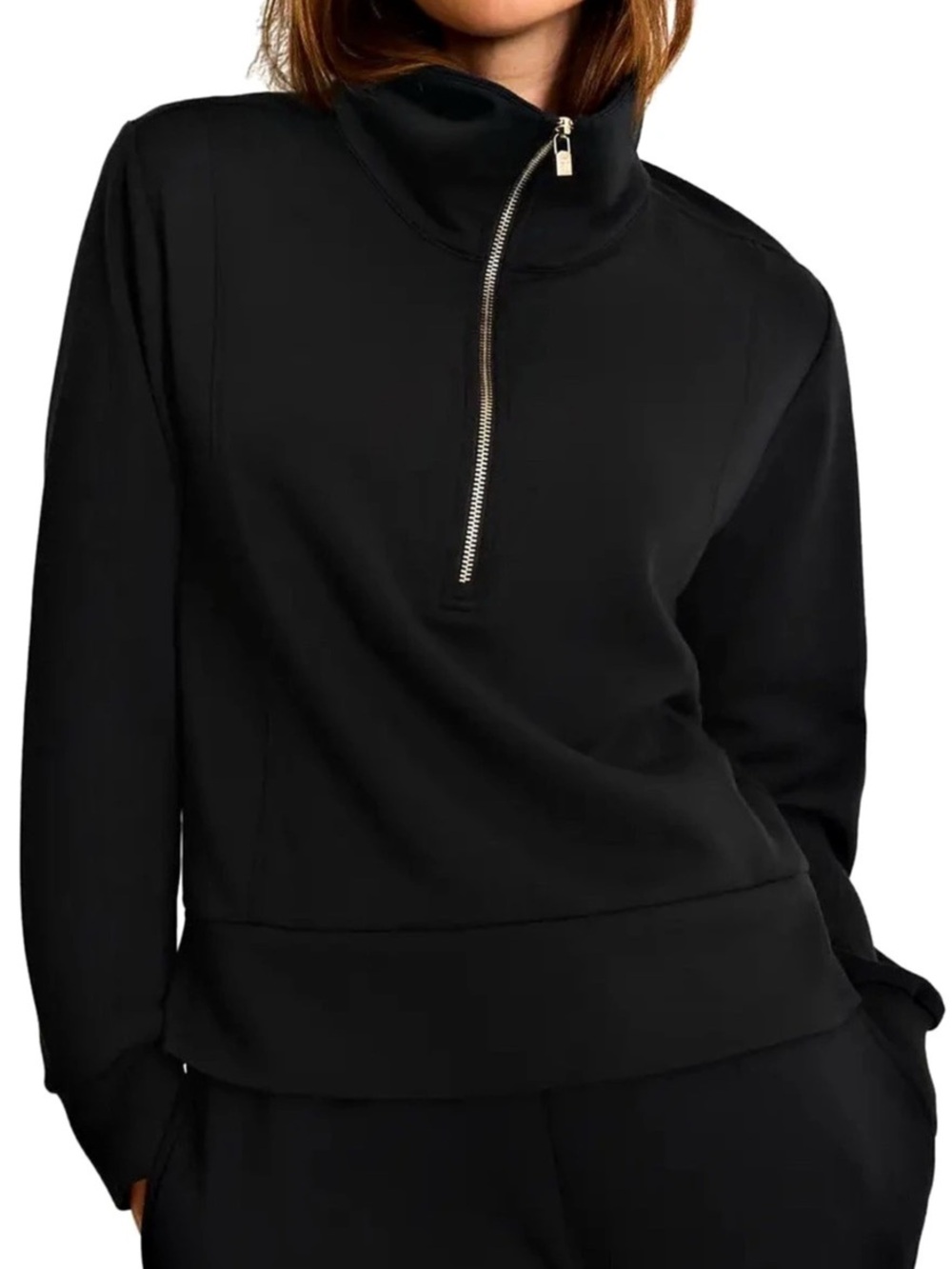 Tommy Bahama Black Quarter-Zip Pullover Size Medium NWT